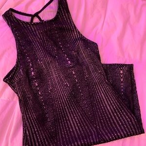 Grey and Black Dress